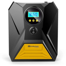 Deals, Discounts & Offers on  - GoMechanic Digital Tyre Inflator for Car - 150 psi, 12V DC Portable Air Pump/Compressor with Digital Tyre Pressure Gauge, Suitable