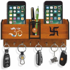 Deals and Offers on - Khatu Crafts Om Swastik Key holder for home / office / kitchen / key holders / key holder for wall / key holder / Best decorative item Deals, Discounts & Offers on - Khatu Crafts Om Swastik Key holder for home / office / kitchen / key holders / key holder for wall / key holder / Best decorative item