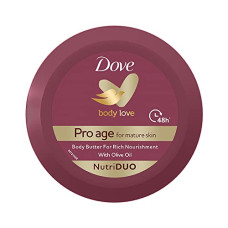 Deals, Discounts & Offers on  - Dove Body Love Pro Age Body Butter For Mature Skin, Makes Skin Nourished & Radiant, Paraben Free, With Olive Oil & Sunflower Oil, 240g