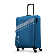 Deals, Discounts & Offers on  - Skybags Trick Polyester Softsided 69 cm Cabin Stylish Luggage Trolley with 4 Wheels | Blue Trolley Bag - Unisex