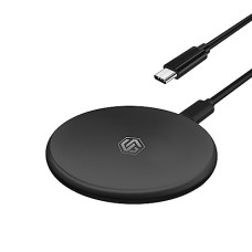 Deals, Discounts & Offers on Mobile Accessories - UNIGEN UNIPAD 200 Wireless Charger, 15W Qi Fast Wireless Charging Pad [Type-C to C Cable] Compatible with All Wireless Compatible Smartphones & Earbuds (BK)