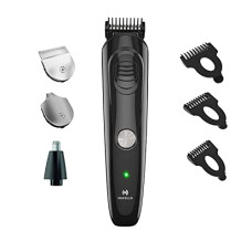 Deals, Discounts & Offers on Health & Personal Care - Havells GS6400 Quick Charge Multi-Grooming Kit with Beard, Detail and Nose Trimmer, 50,Minutes Runtime (Black)