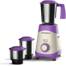 Deals, Discounts & Offers on Personal Care Appliances - Crompton NIGELLA LIFE ESSENTIAL 5 YEAR WARRANTY 500 Mixer Grinder (3 Jars, Purple, White)