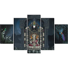 Deals, Discounts & Offers on  - SAF Set Of 5 Wall Painting With Frame For Home Decoration, Living Room, Spa, Office, Hotel Big Size Wall Dcor 30 Inch x 18 Inch PNLS32223