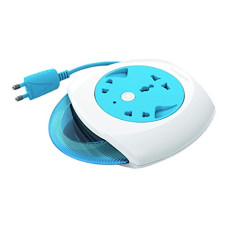 Deals, Discounts & Offers on Electronics - Anchor by Panasonic 5224 6A Flexi Cord 2 Pin 4 Mtr Universal Socket With Indicator (Blue & White)
