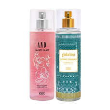 Deals, Discounts & Offers on Beauty Care - AND Dainty Glam Body Mist 200ML & Global Desi Cosmic Dreamer Body Mist 200ML Long Lasting Scent Spray Gift For Women Perfume