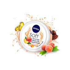 Deals, Discounts & Offers on Beauty Care - NIVEA Soft Light Moisturizer 100ml | Playful Peach | For Face, Hand & Body, Instant Hydration | Non-Greasy Cream | With Vitamin E & Jojoba Oil | All Skin Types