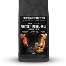 Deals, Discounts & Offers on  - Toffee Coffee Roasters | Single Malt Whiskey Barrel Aged Coffee | 100% Arabica | Medium Dark Roast | Grounded Coffee Notes: Fine Malt and Green Apple | Grind: Whole Beans| Freshly Roasted | 250 gm