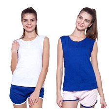 Deals, Discounts & Offers on Women - Ap'pulse Women's Sleeveless Henley(Pack of 2)