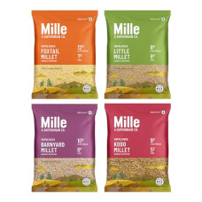 Deals, Discounts & Offers on  - Mille Grains Combo | Foxtail Millet, Little Millet, Kodo Millet and Barnyard Millet | Rice Replacement | 500 g X 4