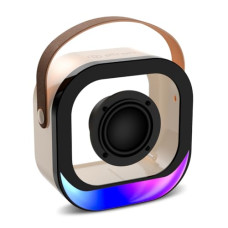 Deals, Discounts & Offers on  - pTron Newly Launched Fusion Moment 10W Mini Bluetooth Speaker with Immersive Sound, Transparent Design, Vivid RGB Lights, 6Hrs Playtime, Bluetooth V5.3, TWS Pairing & Type C Charging Port(Light Beige)