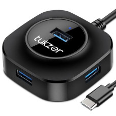 Deals, Discounts & Offers on  - Tukzer USB C Hub Ultra-Slim USB-C Superspeed Adapter with 4 USB 3.0 Ports USB Type C Hub