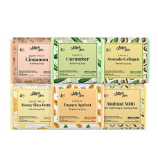 Deals, Discounts & Offers on  - Mirah Belle - Organic Soaps Sample Kit (20 Gm - Pack of 6) - Natural, Handmade - Best