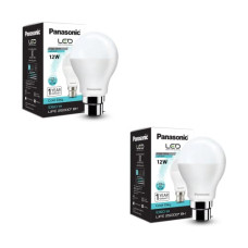 Deals, Discounts & Offers on  - Panasonic Base B22 12-Watt LED Bulb (Cool Day Light) - Pack of 2