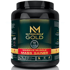 Deals, Discounts & Offers on  - Nutrimuscle Massive Gold Muscle Mass Gainer - 2.5 Lbs - 1.134 Kgs Choco Treat | Weight Gainer | Contains Complex Carbohydrates, Bcaa, Digestive Enzymes & Essential Vitamins & Minerals | Made in India