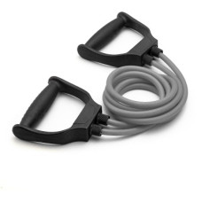 Deals, Discounts & Offers on  - Adrenex by Flipkart Double Toning with Handles- 10 kg-Medium Resistance Tube(Grey)