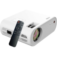 Deals, Discounts & Offers on Computers & Peripherals - ZEBRONICS ZEB-LP1000 (3300 lm / Remote Controller) Portable Full HD 1080p with 150-inch Screen Size, HDMI IN, AV IN, AUX OUT, USB x 2, 50000 Hours Lifelong LED lamp, Built in Speaker, Ceiling Mountable. Projector(White)