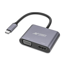 Deals, Discounts & Offers on  - Ant Esports AEC210 2-in-1 USB C to HDMI VGA Adapter, USB C to HDMI 4K 60Hz VGA 1080P 60Hz Converter