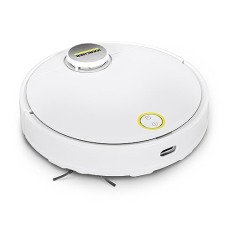 Deals, Discounts & Offers on  - KARCHER Rcv 3, Robotic Vacuum Cleaner, Most Powerful Suction, Removable Mop Plate, Advance & Lidar Technology, Voice Output, Less Noise, Microfibre Cleaning Cloth, Fall Sensors with Side Brush, White