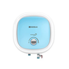 Deals, Discounts & Offers on  - Havells Adonia Spin 15-Litre Vertical Storage Water Heater (Geyser) White Blue 5 Star, Wall Mounting