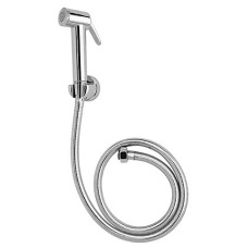 Deals, Discounts & Offers on  - CERA F8030103 Health Faucet ABS Body with Wall Hook and 1-Meter Stainless Steel Chrome Finish Braided Rubber Hose - Chrome