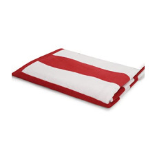 Deals, Discounts & Offers on  - HOMETALES 100% Cotton Terry Soft and Absorbent Striped Bath Towel - Red