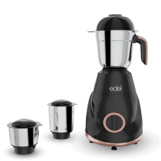 Deals, Discounts & Offers on  - Edel by Lifelong Premio 1.0 | Mixer Grinder 500 Watt | 3 Stainless Steel Multipurpose Jars with 3 Speed Control and Pulse function | Food grade Stainless Steel blades (Black)