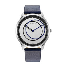 Deals, Discounts & Offers on Men - Titan Men Leather Analog White Dial Watch-1801Sl02/Nr1801Sl02, Band Color-Purple