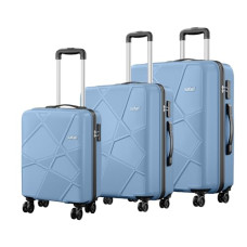Deals, Discounts & Offers on  - Safari Pentagon Plus TSA Lock, 8 Wheel, Hardside Small, Medium & Large Size Cabin & Check-in Luggage Set of 3 Suitcase, Slate Blue Color 55cm, 66cm & 75cm
