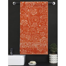 Deals, Discounts & Offers on  - Rubix Home 450 GSM Cotton Orange Bath Towel