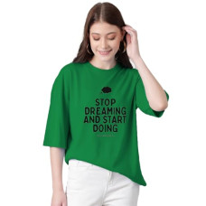 Deals, Discounts & Offers on Women - KOTTY Women's Cotton Blend Printed Oversized T-Shirts