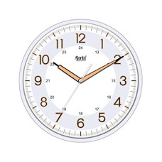 Deals, Discounts & Offers on  - Ajanta Night Glow Radium Plastic Wall Clock (310 x 44 x 310 mm, Pearl White)