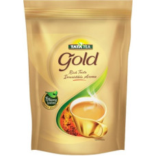 Deals, Discounts & Offers on Food and Health - Tata Tea Gold with 15% Long Leaves Black Tea Pouch(750 g)