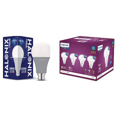 Deals and Offers on - PHILIPS 9-Watts Multipack B22 LED Cool Day White LED Bulb, Pack of 4, (Ace Saver) & Halonix Radar 10W B22 Cool day white Motion Sensor Led Bulb, Auto on-Auto off, Pack of 1, White Deals, Discounts & Offers on - PHILIPS 9-Watts Multipack B22 LED Cool Day White LED Bulb, Pack of 4, (Ace Saver) & Halonix Radar 10W B22 Cool day white Motion Sensor Led Bulb, Auto on-Auto off, Pack of 1, White