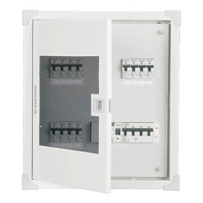 Deals, Discounts & Offers on Home Improvement - Anchor by Panasonic 98315 Uno Series 8 Way TPN Acrylic Double Door Distribution Board, Pack of 2