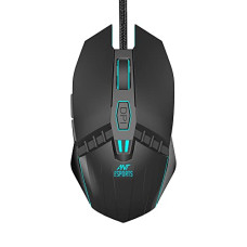 Deals, Discounts & Offers on  - Ant Esports GM50 Optical Gaming Mouse Wired, 6 Programmable Buttons, 3200 DPI Adjustable, Optical Gamer Gaming Mice with Multicolour LED Lights - Black