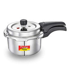 Deals, Discounts & Offers on Cookware - [Use J and K Bank / DBS Bank Card] Prestige Svachh Deluxe Alpha 2.0 Litre Stainless Steel Outer Lid Pressure Cookers, Silver, 2 Liter