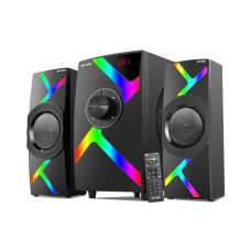 Deals, Discounts & Offers on Electronics - Ant Esports GS80,80W 2.1 Channel Bluetooth Multimedia RGB Speaker with Subwoofer Satellite Speaker, Digital LED Display, Remote, Digital FM, USB & SD Card, Strong Bass, Perfect