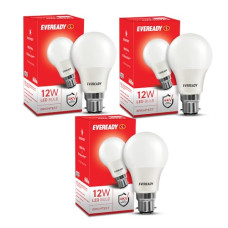 Deals, Discounts & Offers on  - Eveready 12W Led Light Bulb | High Efficiency & Glare-Free Light | 4KV Surge Protection | With Wide Operating Voltage Range | 100 Lumens Per Watt | Cool Day Light (6500K) | Pack of 3