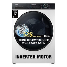 Deals, Discounts & Offers on  - [For SBI Bank Credit Card] Haier 8 Kg 5 Star Inverter Motor Fully Automatic Front Load Washing Machine Appliance (HW80-IM12929C, 525 Super Drum, Puri Steam, 2023 Model, White)