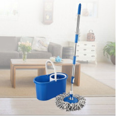 Deals, Discounts & Offers on  - Cello Kleeno Compacto Spin Mop with 2 refill (Blue) Wet & Dry Mop(Blue)