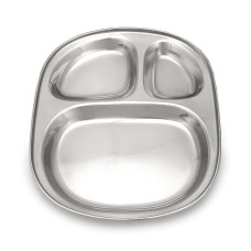 Deals, Discounts & Offers on  - Dynore Stainless Steel 3 in 1 Three Compartment Nasta/Dinner Plate/Snacks Plate- Set of 1