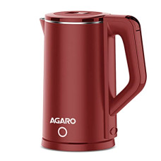 Deals, Discounts & Offers on  - AGARO Elegant Electric Kettle, 1.8 liter Double Layered Kettle, Stainless Steel Inner Body, Auto Shut Off, Boil Dry Protection, Portable, Red, 1500 Watts