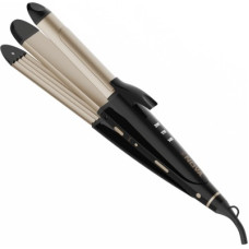Deals, Discounts & Offers on Health & Personal Care - NOVA 4 in 1 Hair Styler- Straightener, Curler & Crimper NHS 802 Hair Straightener(Black, Gold)