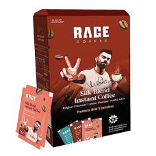 Deals and Offers on - Rage Coffee Silk Blend Assorted Coffee Sachets | Pack of 30 | Rich & Bold Instant Coffee Flavour Coffee | Vanilla Velvet, Belgian Chocolate, Creamy Hazelnut | Premium Bold & Smooth (10 Sachets Each Flavour) (Silk Blend Assorted) Deals, Discounts & Offers on - Rage Coffee Silk Blend Assorted Coffee Sachets | Pack of 30 | Rich & Bold Instant Coffee Flavour Coffee | Vanilla Velvet, Belgian Chocolate, Creamy Hazelnut | Premium Bold & Smooth (10 Sachets Each Flavour) (Silk Blend Assorted)