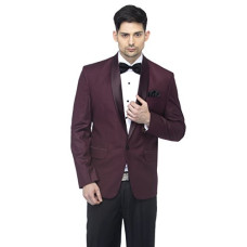 Deals, Discounts & Offers on Men - [Size 46] FAVOROSKI Designer Men's Solid Poly Viscose Slim Fit Shawl Collar Tuxedo Suit Blazer