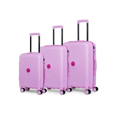 Deals, Discounts & Offers on  - Nasher Miles Goa Hard-Sided Polypropylene Luggage Set of 3 Pink Trolley Bags (55, 65 & 75 Cm)