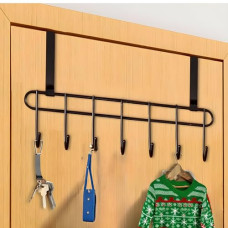 Deals and Offers on - JIALTO Steel Over The Door Hook Hanger, Hanging Organizer Rack with No Hole Drilling Required Deals, Discounts & Offers on - JIALTO Steel Over The Door Hook Hanger, Hanging Organizer Rack with No Hole Drilling Required