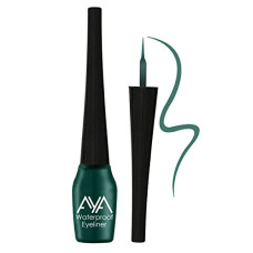 Deals, Discounts & Offers on Beauty Care - AYA Waterproof & Long Lasting Liquid Eyeliner, Green | Smudge Proof, Transfer Proof Eye Liner