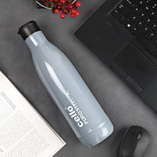 Deals, Discounts & Offers on  - CELLO Puro Steel-X Neo 900 | Cold Water Bottle with Inner Steel and Outer Plastic | Insulated Kids Water Bottle | 720ml, Grey
